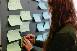 Workshop mit Klebezetteln