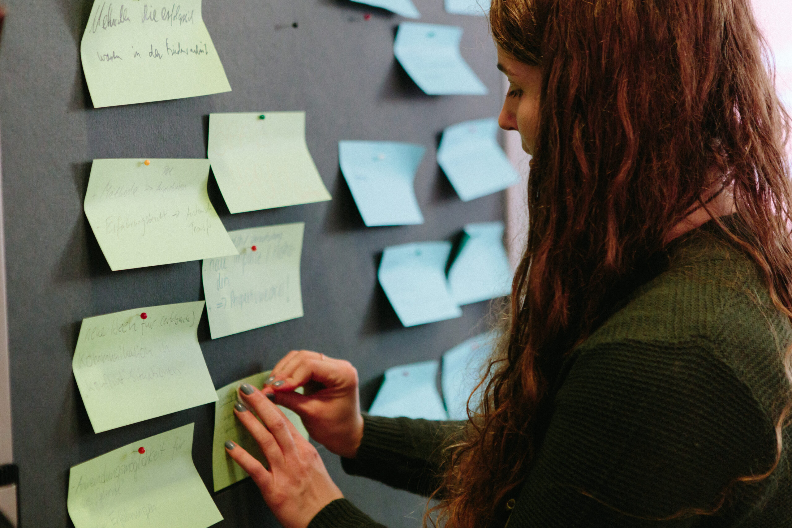 Workshop mit Klebezetteln